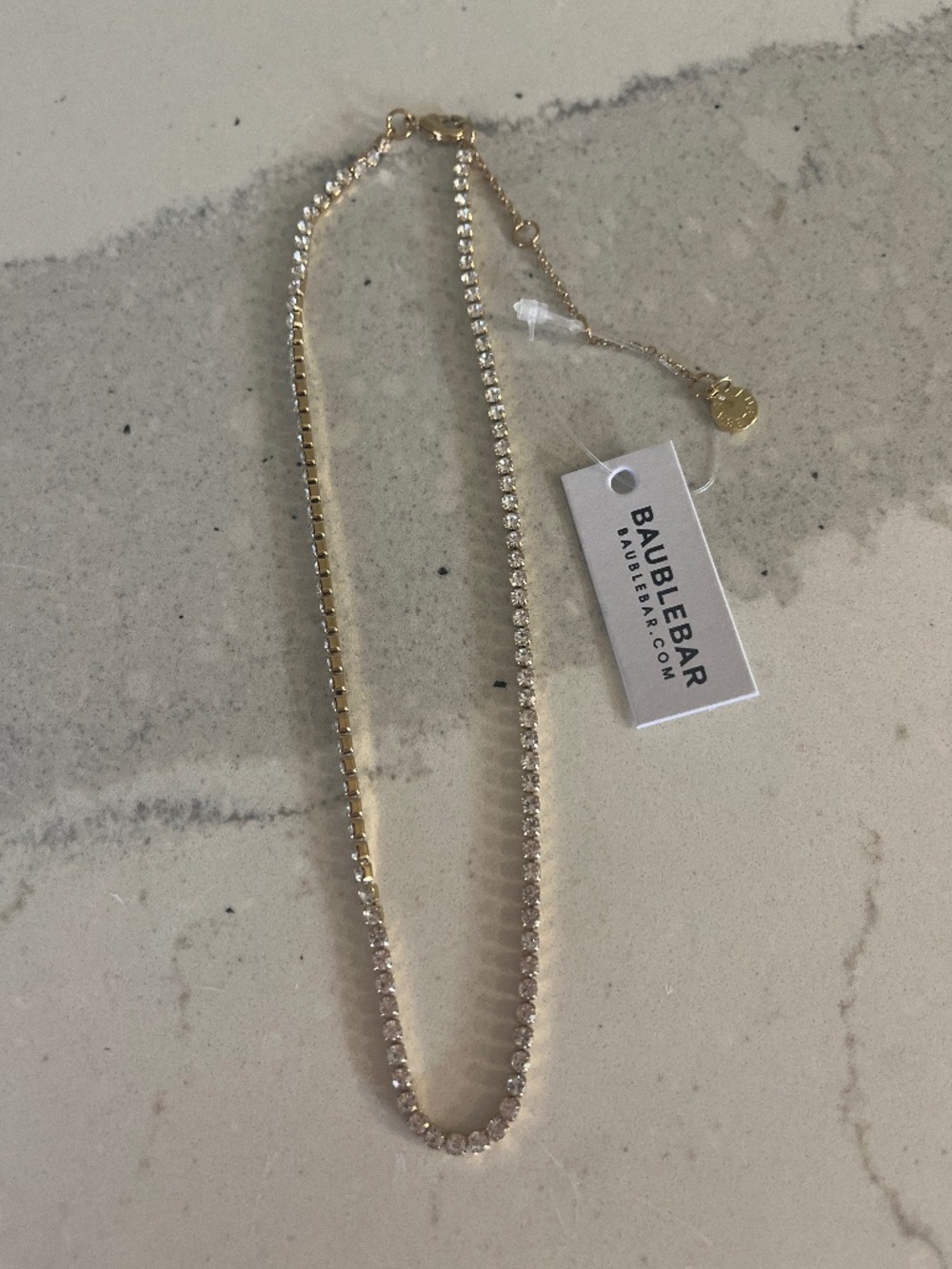 Bauble bar tennis necklace